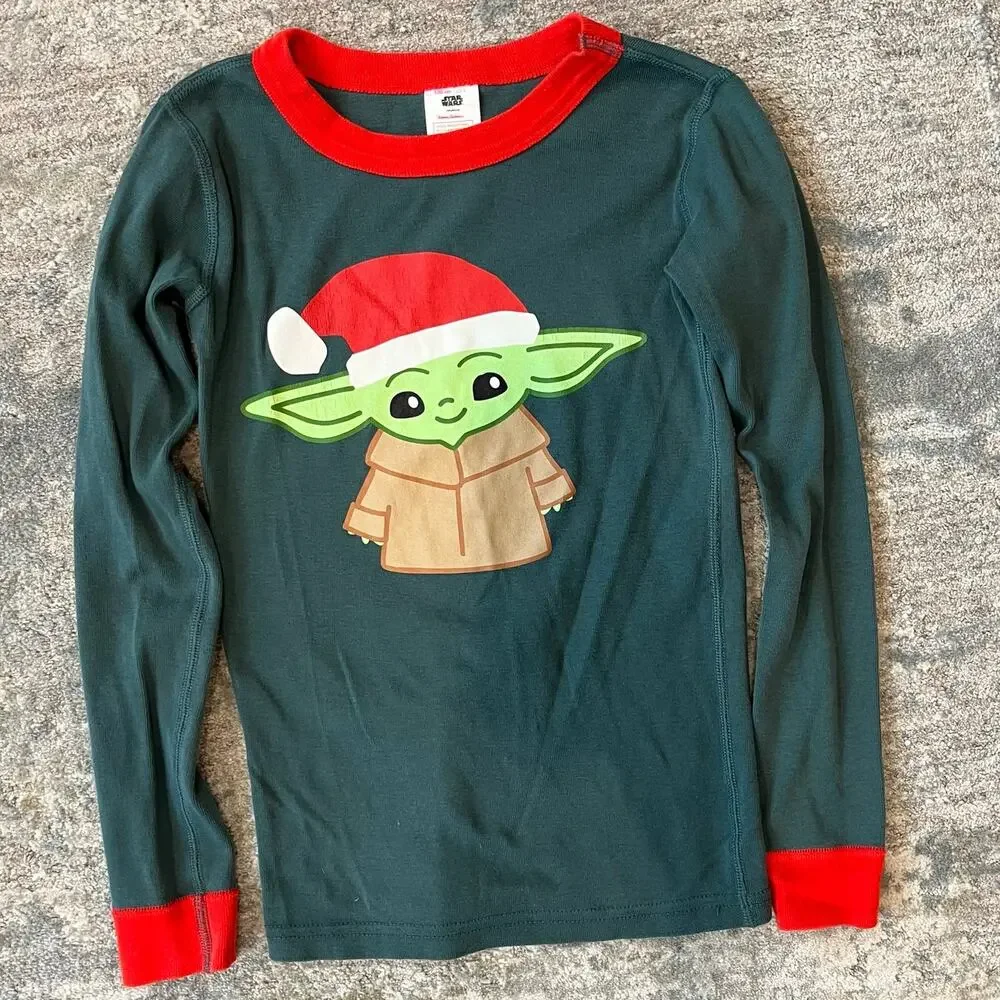 Hanna Andersson Star Wars Yoda Santa Pajamas 130 cm 8